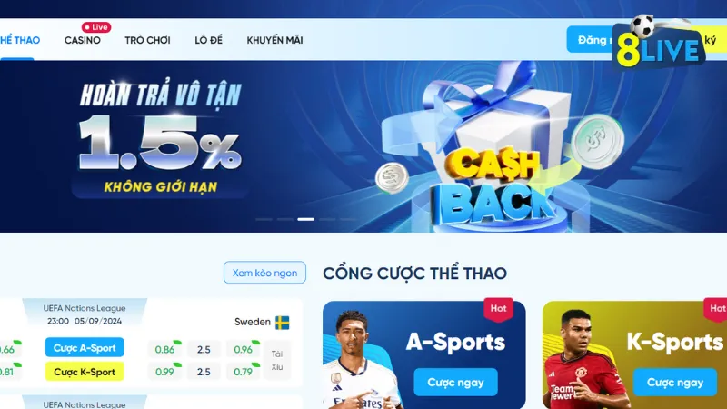 8LIVE | Link Vào 8live Nhà Cái Cá Cược Uy Tín Số #1